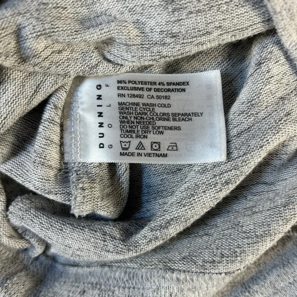 Dunning Golf‎ Sweater Mens Large Gray Crew Neck Pullover Comfy Soft Dress Active